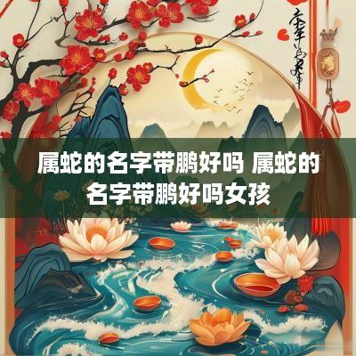 属蛇的名字带鹏好吗 属蛇的名字带鹏好吗女孩