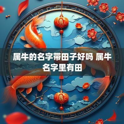 属牛的名字带田子好吗 属牛名字里有田