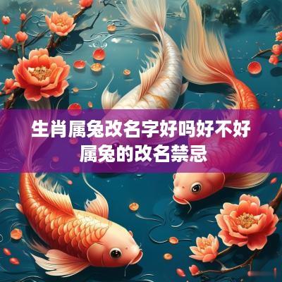 生肖属兔改名字好吗好不好 属兔的改名禁忌