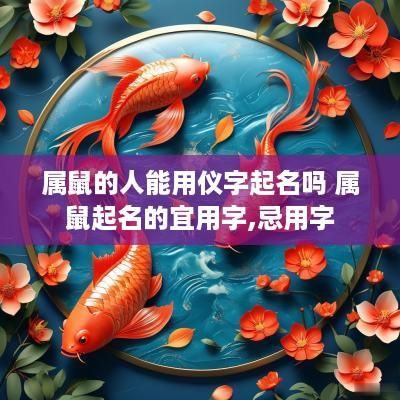 属鼠的人能用仪字起名吗 属鼠起名的宜用字,忌用字