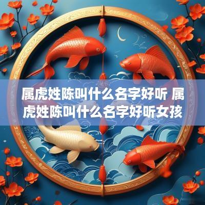 属虎姓陈叫什么名字好听 属虎姓陈叫什么名字好听女孩