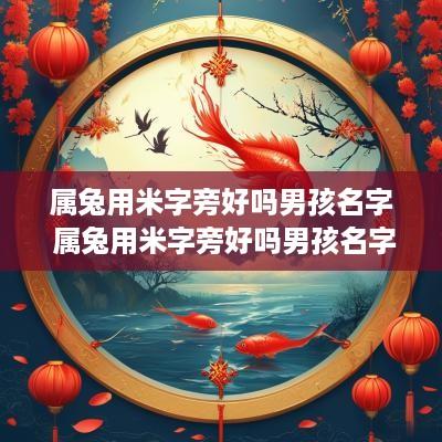 属兔用米字旁好吗男孩名字 属兔用米字旁好吗男孩名字怎么取