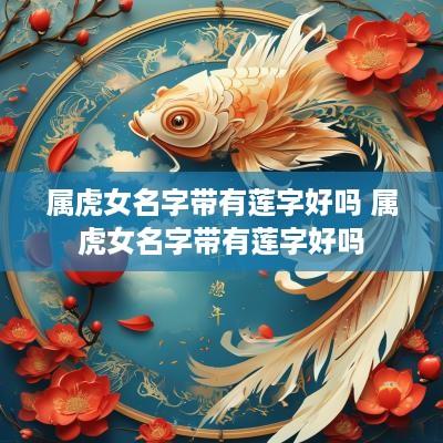 属虎女名字带有莲字好吗 属虎女名字带有莲字好吗