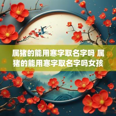 属猪的能用寒字取名字吗 属猪的能用寒字取名字吗女孩