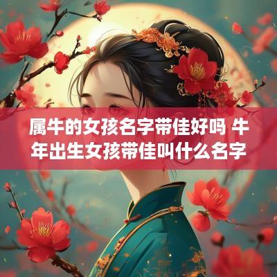 属牛的女孩名字带佳好吗 蛇年出生女孩带佳叫什么名字