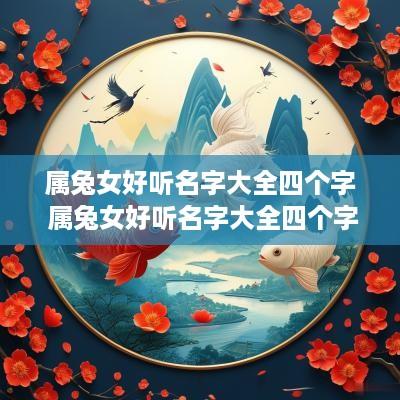 属兔女好听名字大全四个字 属兔女好听名字大全四个字有哪些
