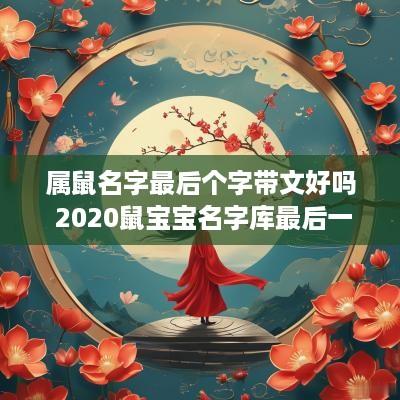属鼠名字最后个字带文好吗 2025鼠宝宝名字库最后一个字
