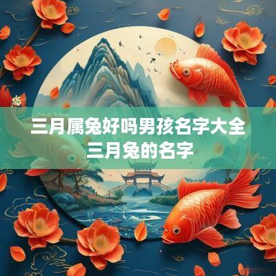 三月属兔好吗男孩名字大全 三月兔的名字