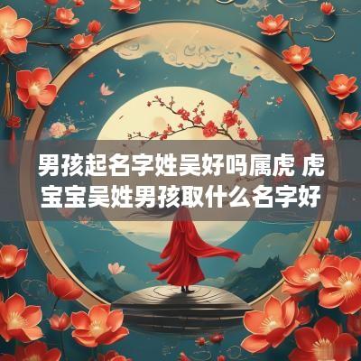 男孩起名字姓吴好吗属虎 虎宝宝吴姓男孩取什么名字好