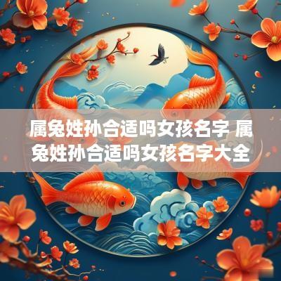 属兔姓孙合适吗女孩名字 属兔姓孙合适吗女孩名字大全