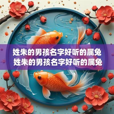 姓朱的男孩名字好听的属兔 姓朱的男孩名字好听的属兔取名