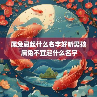 属兔忌起什么名字好听男孩 属兔不宜起什么名字