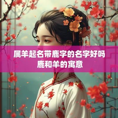 属羊起名带鹿字的名字好吗 鹿和羊的寓意