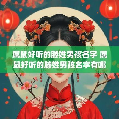 属鼠好听的滕姓男孩名字 属鼠好听的滕姓男孩名字有哪些