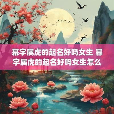 幂字属虎的起名好吗女生 幂字属虎的起名好吗女生怎么起