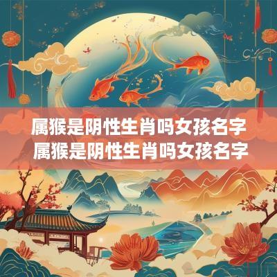 属猴是阴性生肖吗女孩名字 属猴是阴性生肖吗女孩名字大全