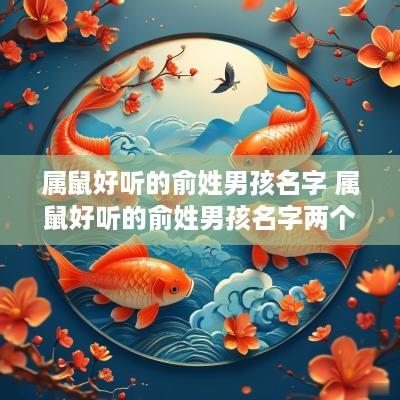属鼠好听的俞姓男孩名字 属鼠好听的俞姓男孩名字两个字