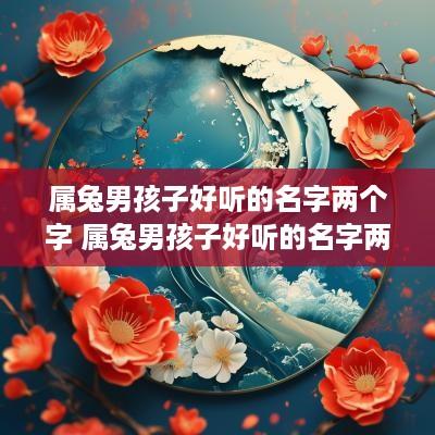 属兔男孩子好听的名字两个字 属兔男孩子好听的名字两个字有哪些