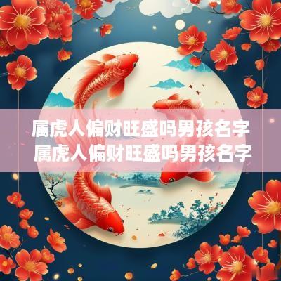 属虎人偏财旺盛吗男孩名字 属虎人偏财旺盛吗男孩名字怎么取