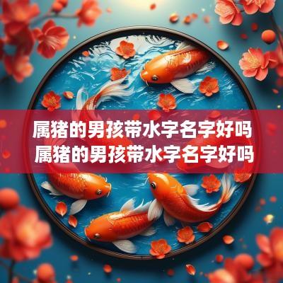 属猪的男孩带水字名字好吗 属猪的男孩带水字名字好吗怎么取