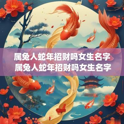属兔人蛇年招财吗女生名字 属兔人蛇年招财吗女生名字大全