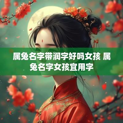 属兔名字带润字好吗女孩 属兔名字女孩宜用字