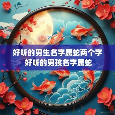 好听的男生名字属蛇两个字 好听的男孩名字属蛇