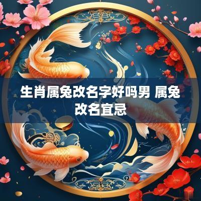 生肖属兔改名字好吗男 属兔改名宜忌