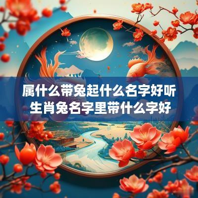 属什么带兔起什么名字好听 生肖兔名字里带什么字好