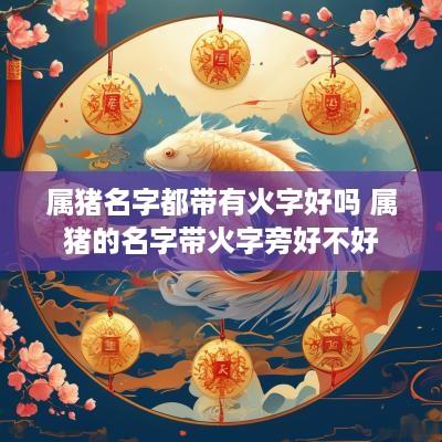 属猪名字都带有火字好吗 属猪的名字带火字旁好不好