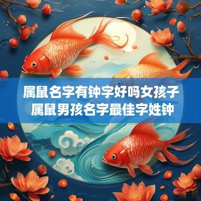 属鼠名字有钟字好吗女孩子 属鼠男孩名字最佳字姓钟