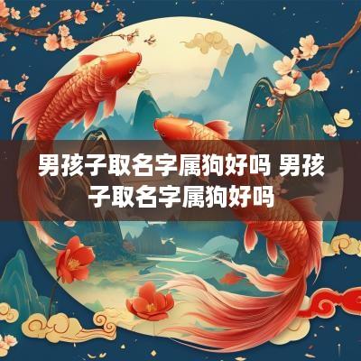 男孩子取名字属狗好吗 男孩子取名字属狗好吗