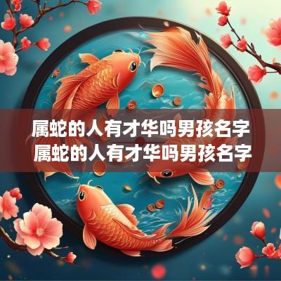 属蛇的人有才华吗男孩名字 属蛇的人有才华吗男孩名字怎么取