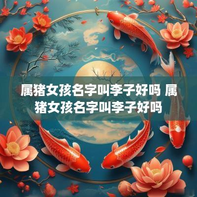 属猪女孩名字叫李子好吗 属猪女孩名字叫李子好吗
