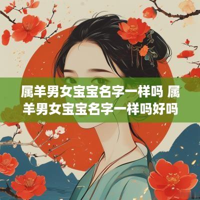 属羊男女宝宝名字一样吗 属羊男女宝宝名字一样吗好吗
