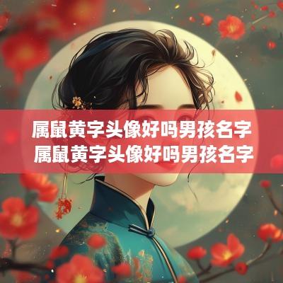 属鼠黄字头像好吗男孩名字 属鼠黄字头像好吗男孩名字怎么取
