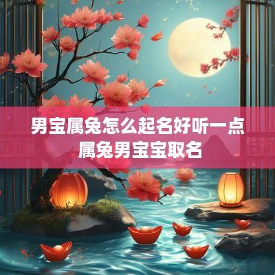 男宝属兔怎么起名好听一点 属兔男宝宝取名