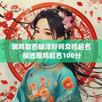 属鸡取名胡泽好吗女孩起名 胡姓属鸡起名100分