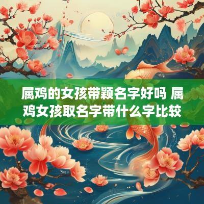 属鸡的女孩带颖名字好吗 属鸡女孩取名字带什么字比较好