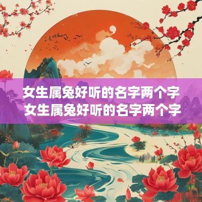 女生属兔好听的名字两个字 女生属兔好听的名字两个字有哪些