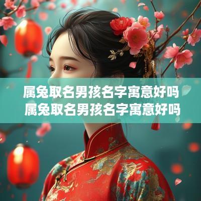 属兔取名男孩名字寓意好吗 属兔取名男孩名字寓意好吗