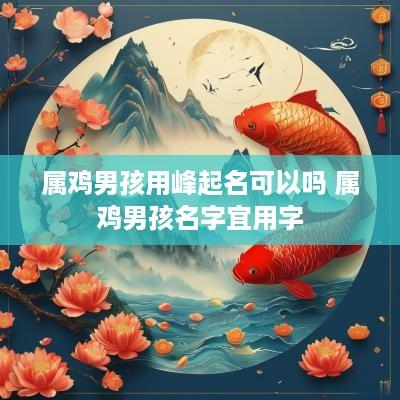 属鸡男孩用峰起名可以吗 属鸡男孩名字宜用字