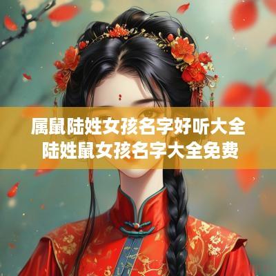 属鼠陆姓女孩名字好听大全 陆姓鼠女孩名字大全免费