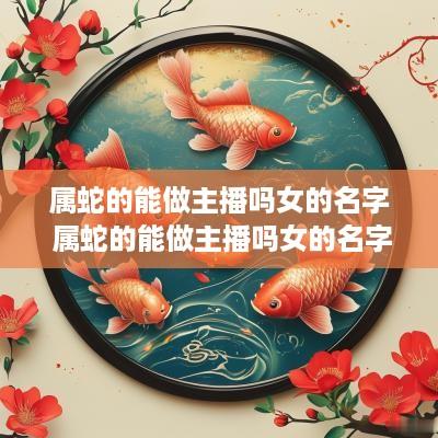 属蛇的能做主播吗女的名字 属蛇的能做主播吗女的名字叫什么