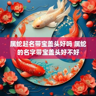 属蛇起名带宝盖头好吗 属蛇的名字带宝盖头好不好