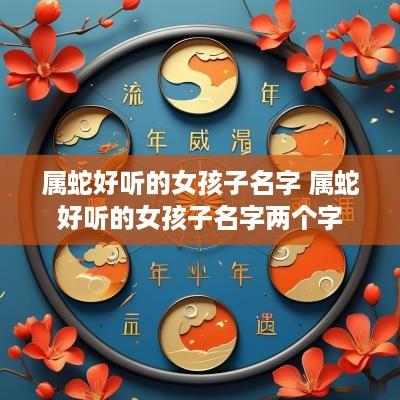 属蛇好听的女孩子名字 属蛇好听的女孩子名字两个字