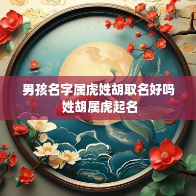 男孩名字属虎姓胡取名好吗 姓胡属虎起名