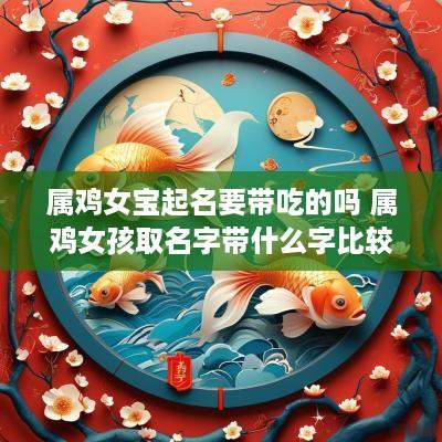 属鸡女宝起名要带吃的吗 属鸡女孩取名字带什么字比较好