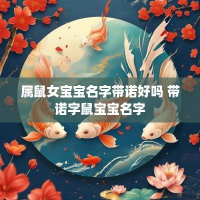 属鼠女宝宝名字带诺好吗 带诺字鼠宝宝名字