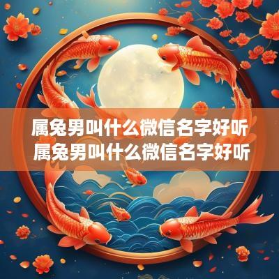 属兔男叫什么微信名字好听 属兔男叫什么微信名字好听点